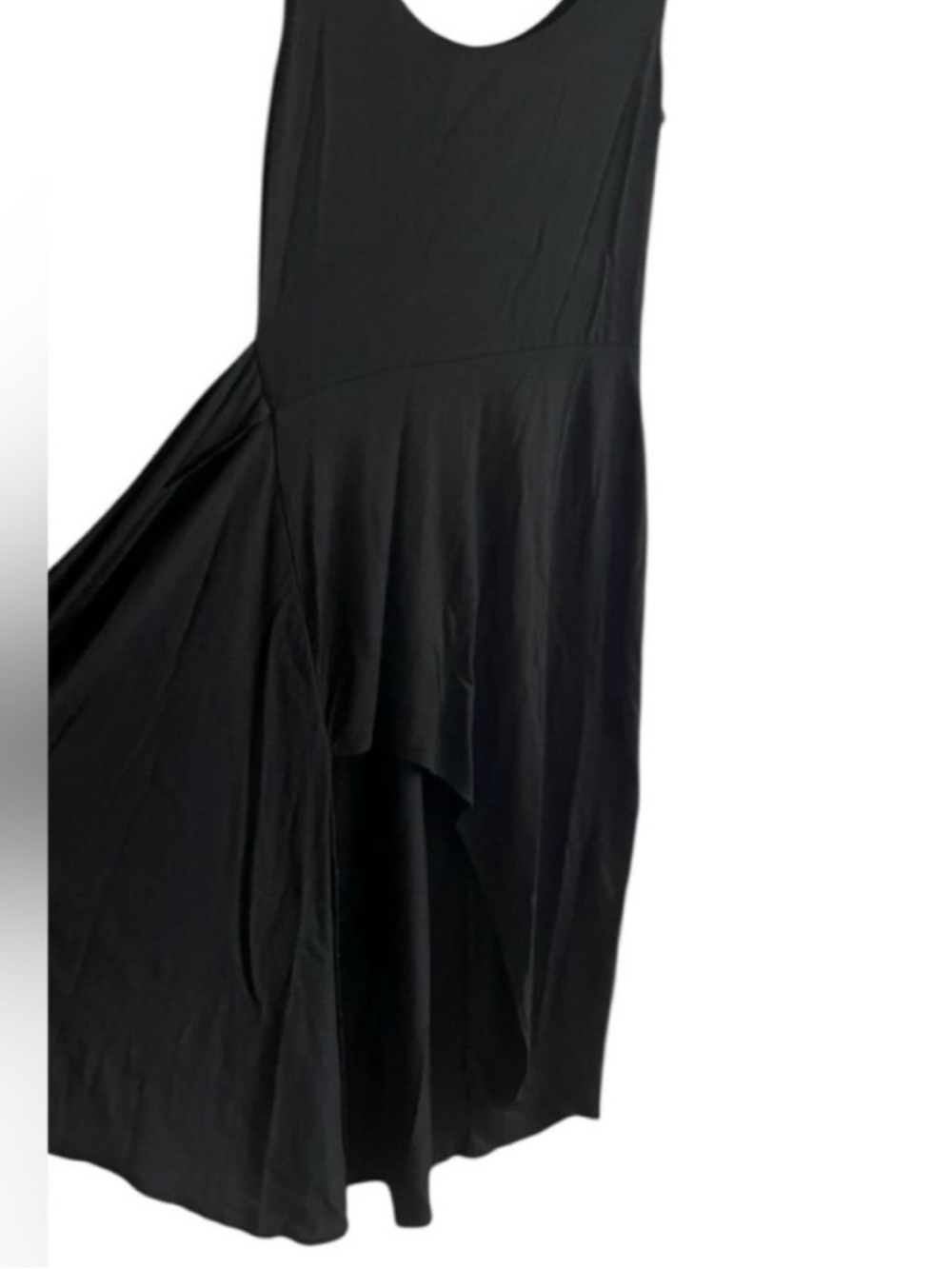 REFORMATION Kaila Black Jersey Knit Wrap Tank Midi Dress Small - Picture 7 of 11